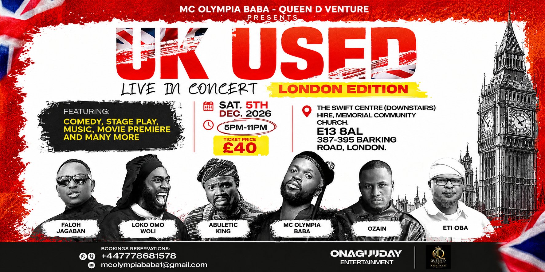 UK USED Live in Concert - London Edition 2026